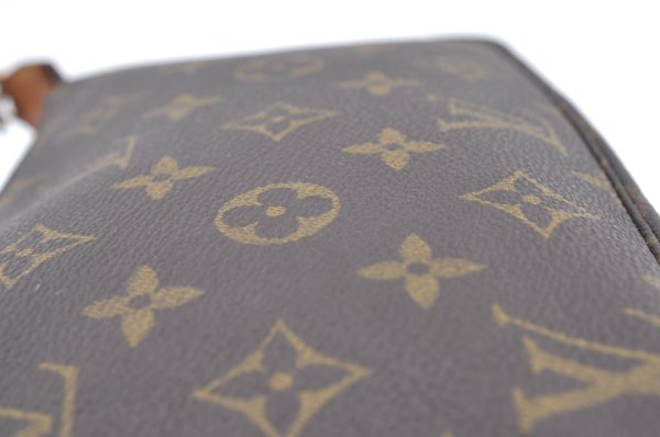 Authentic Louis Vuitton Monogram Pochette Accessoires Pouch M51980 LV 4270F For Sale