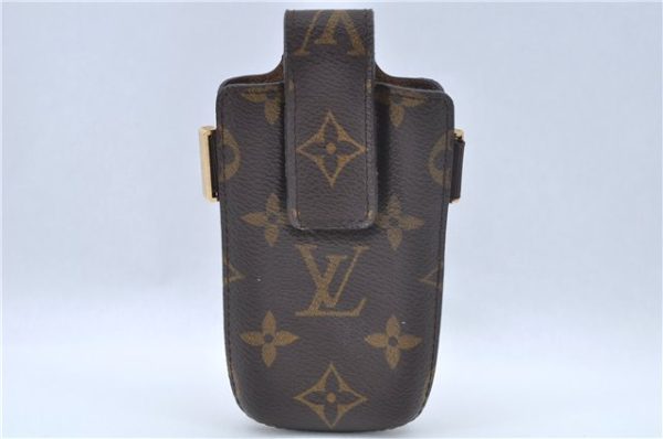 Authentic Louis Vuitton Monogram Etui TelePhone International GM M63060 LV J5929 For Cheap