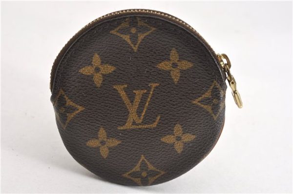 Authentic Louis Vuitton Monogram Porte Monnaie Rond Coin Purse M61926 LV 7078F Cheap