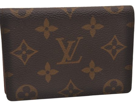 Authentic Louis Vuitton Monogram Porte 2 Cartes Vertical M60533 Pass Case 1018I For Cheap