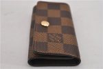 Authentic Louis Vuitton Damier Multicles 4 Key Case Holder N62631 LV Box 5566F For Sale