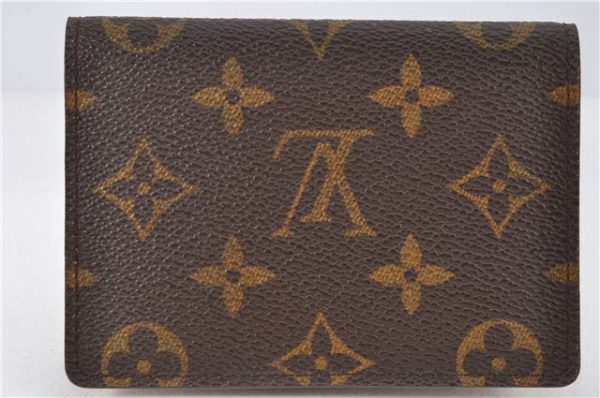 Authentic Louis Vuitton Monogram Porte 2 Cartes Vertical M60533 Pass Case 1897G Supply