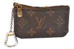 Authentic Louis Vuitton Monogram Pochette Cles Coin Purse Case M62650 Junk 1959G Sale