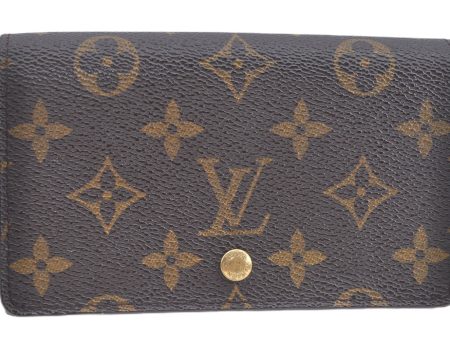 Auth Louis Vuitton Monogram Porte Monnaie Billets Tresor Wallet M61730 LV J7320 For Sale