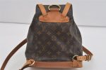 Authentic Louis Vuitton Monogram Montsouris MM Backpack M51136 LV 1663I For Cheap