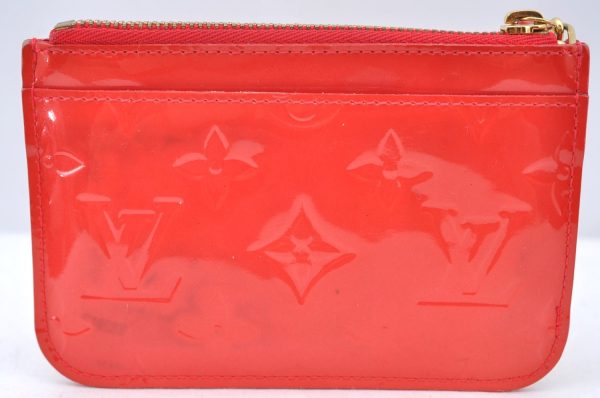 Authentic Louis Vuitton Vernis Pochette Cles NM Coin Purse Case M91669 Red K4550 Online