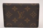 Authentic Louis Vuitton Monogram Porte 2 Cartes Vertical M60533 Pass Case 1018I For Cheap