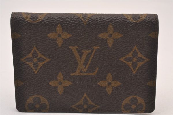 Authentic Louis Vuitton Monogram Porte 2 Cartes Vertical M60533 Pass Case 1018I For Cheap