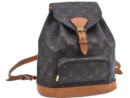 Authentic Louis Vuitton Monogram Montsouris MM Backpack M51136 LV J3764 on Sale