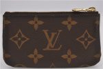 Authentic Louis Vuitton Monogram Pochette Cles Coin Purse Case M62650 Box 1378F For Discount