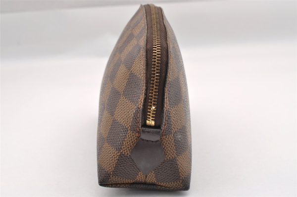 Authentic Louis Vuitton Damier Pochette Cosmetic PM Pouch N47516 LV 1016I Hot on Sale