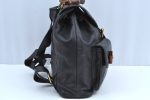 Authentic GUCCI Bamboo Backpack Leather Black K4530 Online now