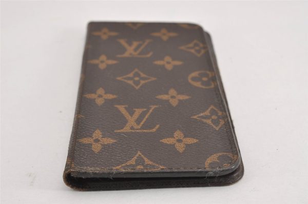 Authentic Louis Vuitton Monogram Folio Iphone 6+ Case M61423 LV K4973 For Sale