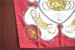 Authentic HERMES Carre 90 Scarf  Springs  Silk Red Bordeaux Red J9512 Fashion