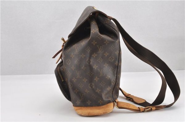 Authentic Louis Vuitton Monogram Montsouris GM Backpack M51135 LV 1200G Fashion