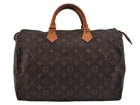 Authentic Louis Vuitton Monogram Speedy 35 Hand Boston Bag M41524 LV 1826I Discount