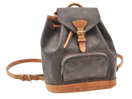 Authentic Louis Vuitton Monogram Montsouris PM Backpack M51137 LV 5544F Online Sale