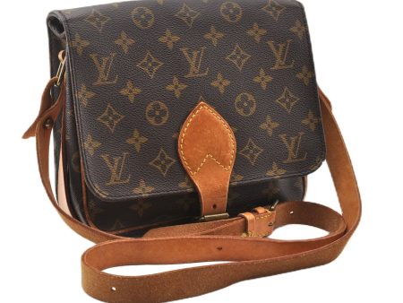 Authentic Louis Vuitton Monogram Cartouchiere MM M51253 Shoulder Cross Bag K4798 Online now