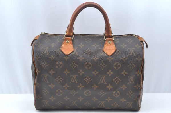 Authentic Louis Vuitton Monogram Speedy 30 Hand Boston Bag M41526 LV Junk K4061 Online now