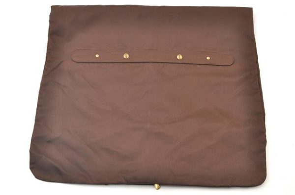 Authentic Louis Vuitton Vintage Garment Cover Nylon Leather Brown LV 3614F Sale