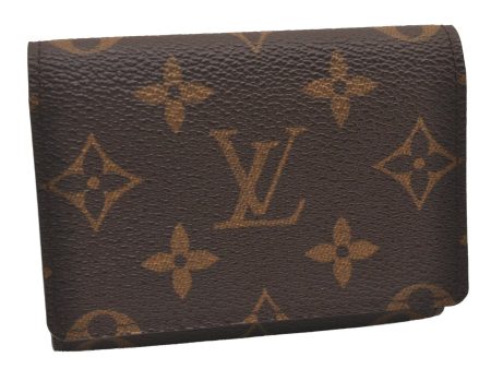 Auth Louis Vuitton Monogram Enveloppe Carte de Visite Card Case M62920 LV 1917I Fashion