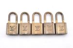 Authentic Louis Vuitton Padlock Gold 10Set LV 0214G For Sale