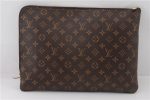 Authentic Louis Vuitton Monogram Etui Voyage GM Clutch Bag Purse M43443 LV 2659F on Sale