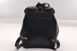 Authentic Salvatore Ferragamo Heel Motif Backpack Purse Leather Black Junk 1707I For Discount