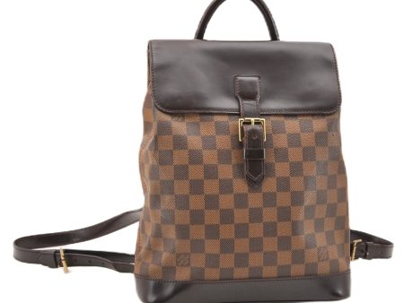 Authentic Louis Vuitton Damier Soho Backpack N51132 LV 3454F Online Sale