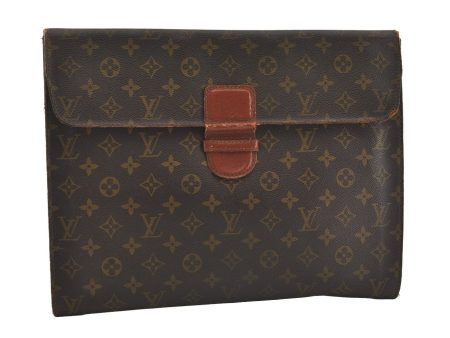 Authentic Louis Vuitton Monogram Poche Ministre Document Case Old Model LV 2485I Sale