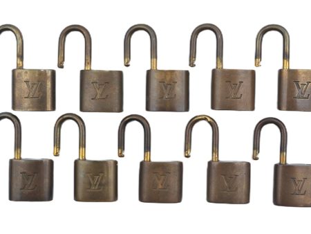 Authentic Louis Vuitton Padlock Gold 10Set LV J8959 Online Sale