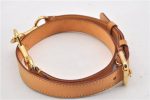 Authentic Louis Vuitton Leather Shoulder Strap Beige 35.6-39.6  LV 1985G Fashion