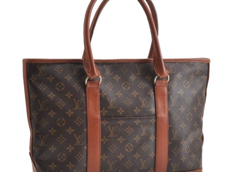 Auth Louis Vuitton Monogram Sac Weekend PM Vintage Tote Hand Bag M42425 LV 7792F Sale