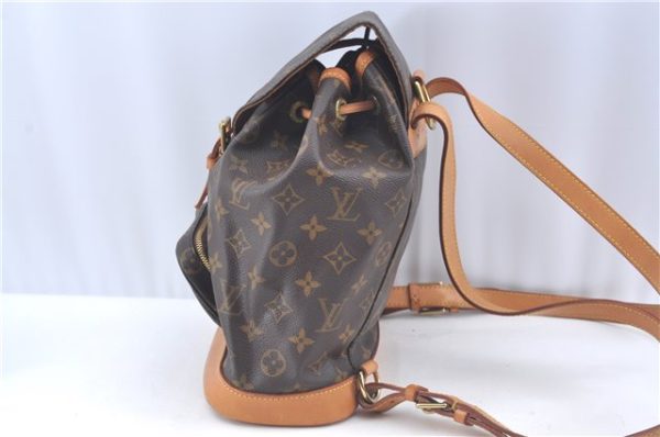 Authentic Louis Vuitton Monogram Montsouris MM Backpack M51136 LV 1970G Cheap