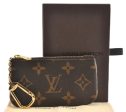 Authentic Louis Vuitton Monogram Pochette Cles Coin Purse Case M62650 Box 7724F on Sale