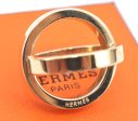 Authentic HERMES Scarf Ring Circle Design Gold Tone Box J7810 on Sale