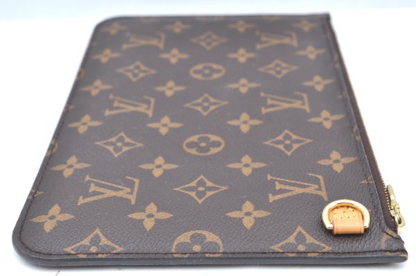 Authentic Louis Vuitton Monogram Neverfull Pouch Purse Clutch Bag LV K4436 Sale