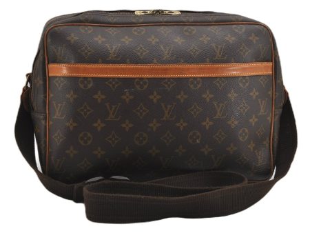 Authentic Louis Vuitton Monogram Reporter GM Shoulder Cross Bag M45252 LV 0967G Fashion