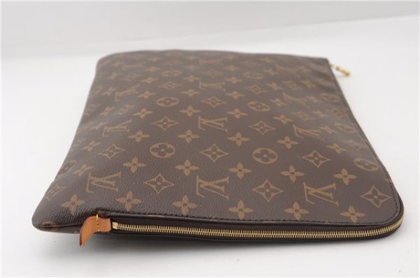 Authentic Louis Vuitton Monogram Etui Voyage GM Clutch Bag Purse M43443 LV 2659F on Sale