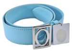 Authentic Christian Dior Belt Leather Size 70cm 27.6inches Light Blue CD 3359F Online