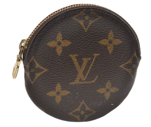 Authentic Louis Vuitton Monogram Porte Monnaie Rond Coin Purse M61926 LV 7078F Cheap