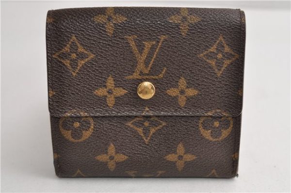 Authentic Louis Vuitton Monogram M61652 Porte Monnaie Billet Carte Credit 3126F Discount