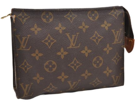 Auth Louis Vuitton Monogram Poche Toilette 19 M47544 Cosmetics Pouch Junk K4835 Online Sale