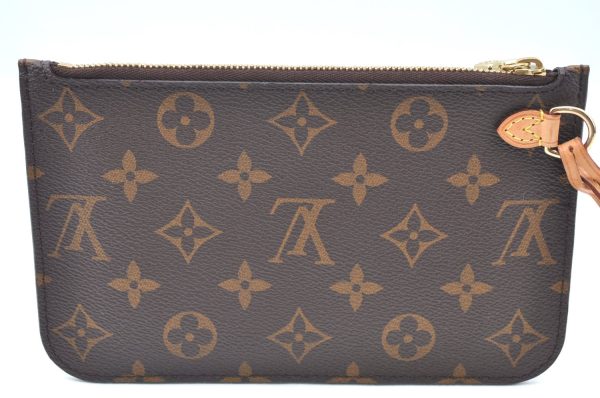 Authentic Louis Vuitton Monogram Neverfull Pouch Purse Clutch Bag Pink LV K4402 Fashion