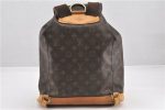 Authentic Louis Vuitton Monogram Montsouris GM Backpack M51135 LV 1200G Fashion