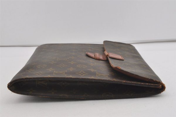 Authentic Louis Vuitton Monogram Poche Ministre Document Case Old Model LV 2485I Sale