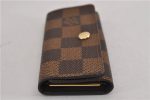 Authentic Louis Vuitton Damier Multicles 4 Key Case Holder N62631 LV Box 5566F For Sale