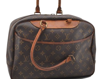 Authentic Louis Vuitton Monogram Deauville Hand Bag M47270 LV Junk K4586 For Sale