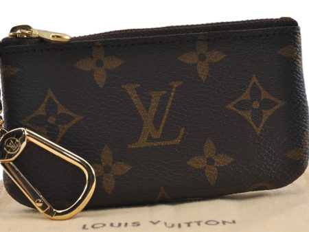 Authentic Louis Vuitton Monogram Pochette Cles Coin Purse Case M62650 LV K4905 Online