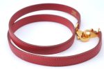 Authentic HERMES Shoulder Strap 35.8  Red Gold J8262 on Sale